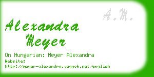 alexandra meyer business card